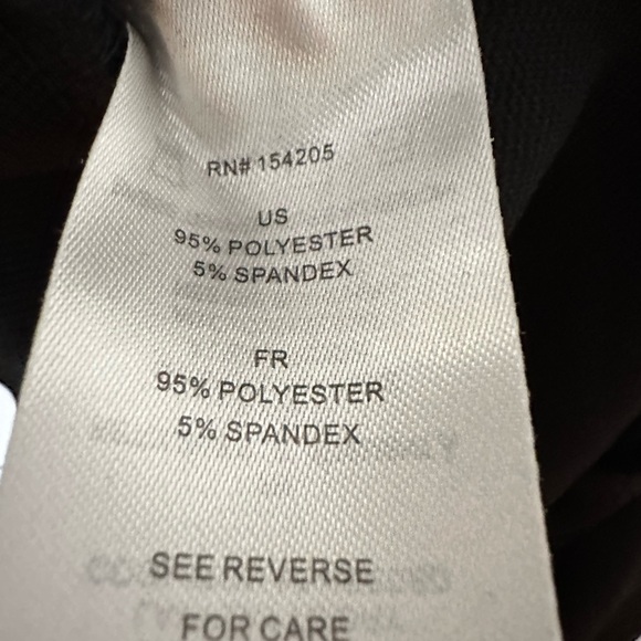 LADIES JET BLACK PULL ON DRESSY CAPRI SLIM LEG PANTS - Picture 4 of 5